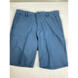 Men’s Greg Norman ML75 Microlux Stretch Chino Golf Shorts Size 32 Navy Travel